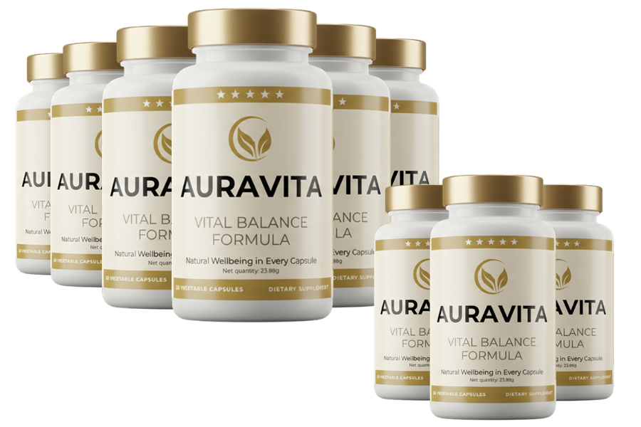 Auravita + BioCatalizador N7 - 9 Frascos