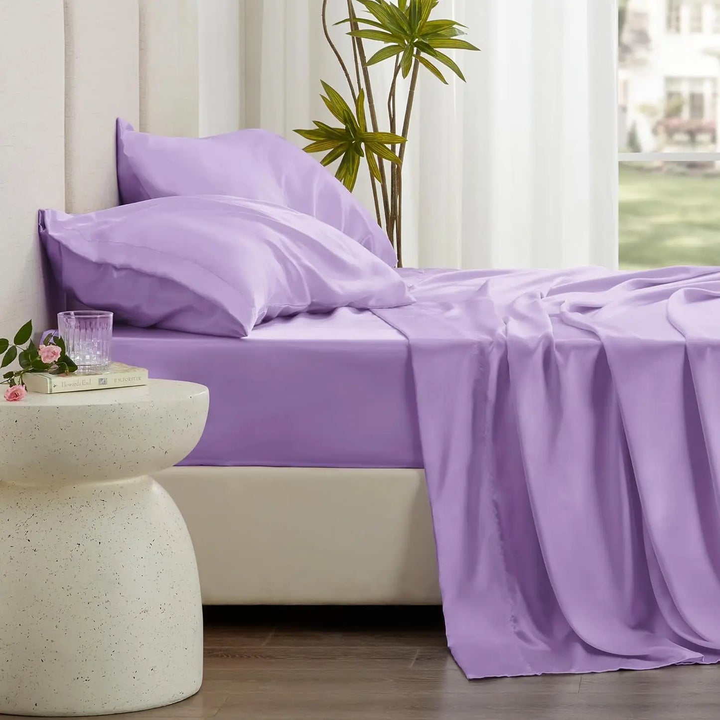 Kit complet de pat din mătase Mulberry Hoomy