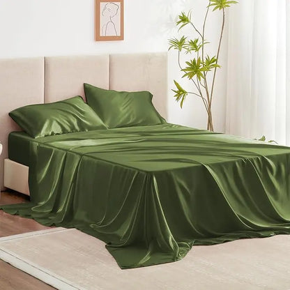 Kit complet de pat din mătase Mulberry Hoomy