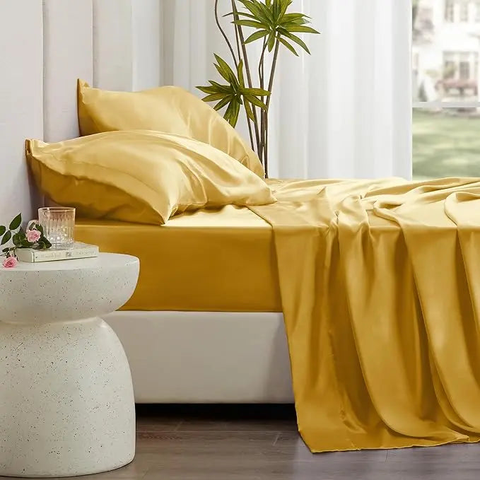 Kit complet de pat din mătase Mulberry Hoomy